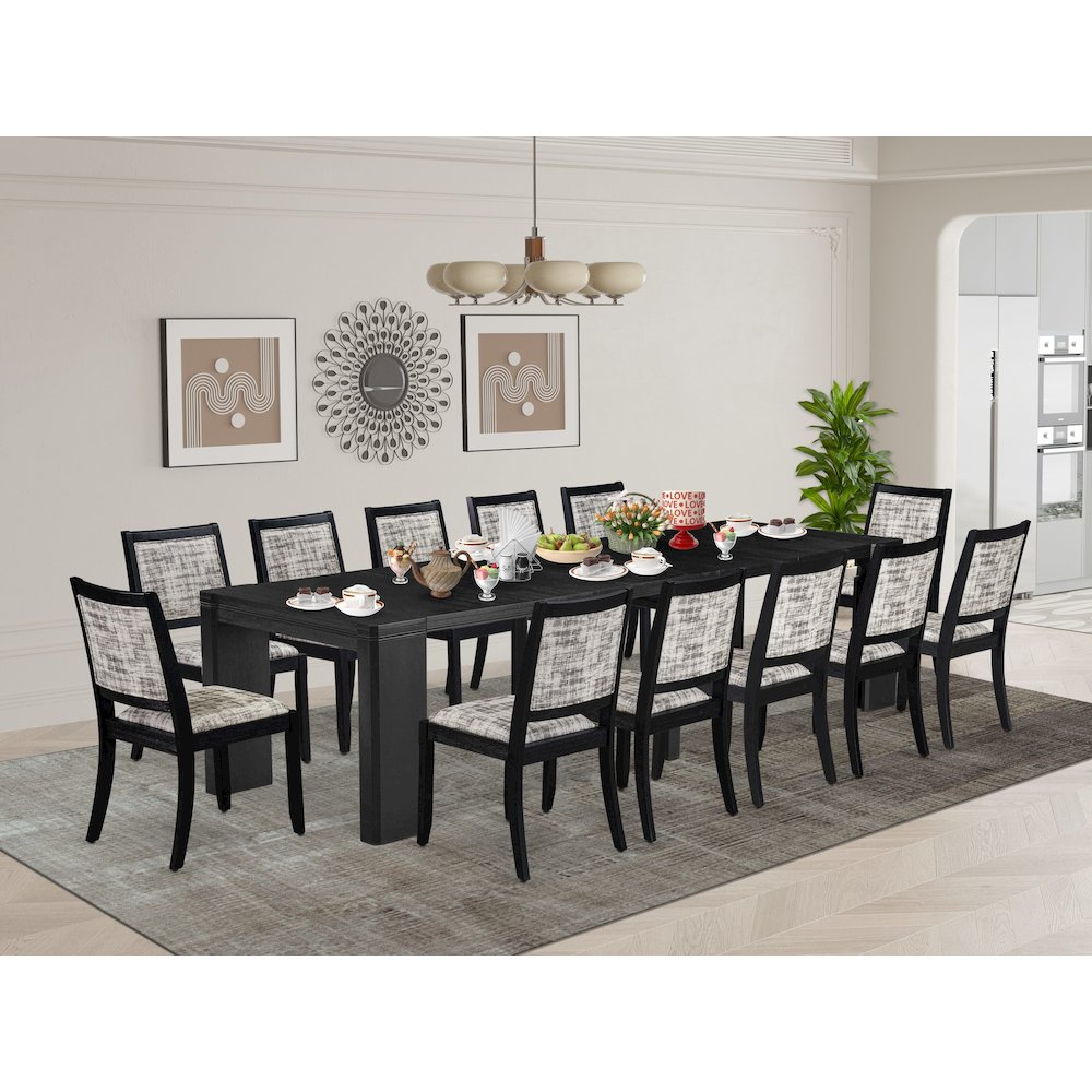 13-piece Dining Room Table Set a Rectangular Kitchen Table