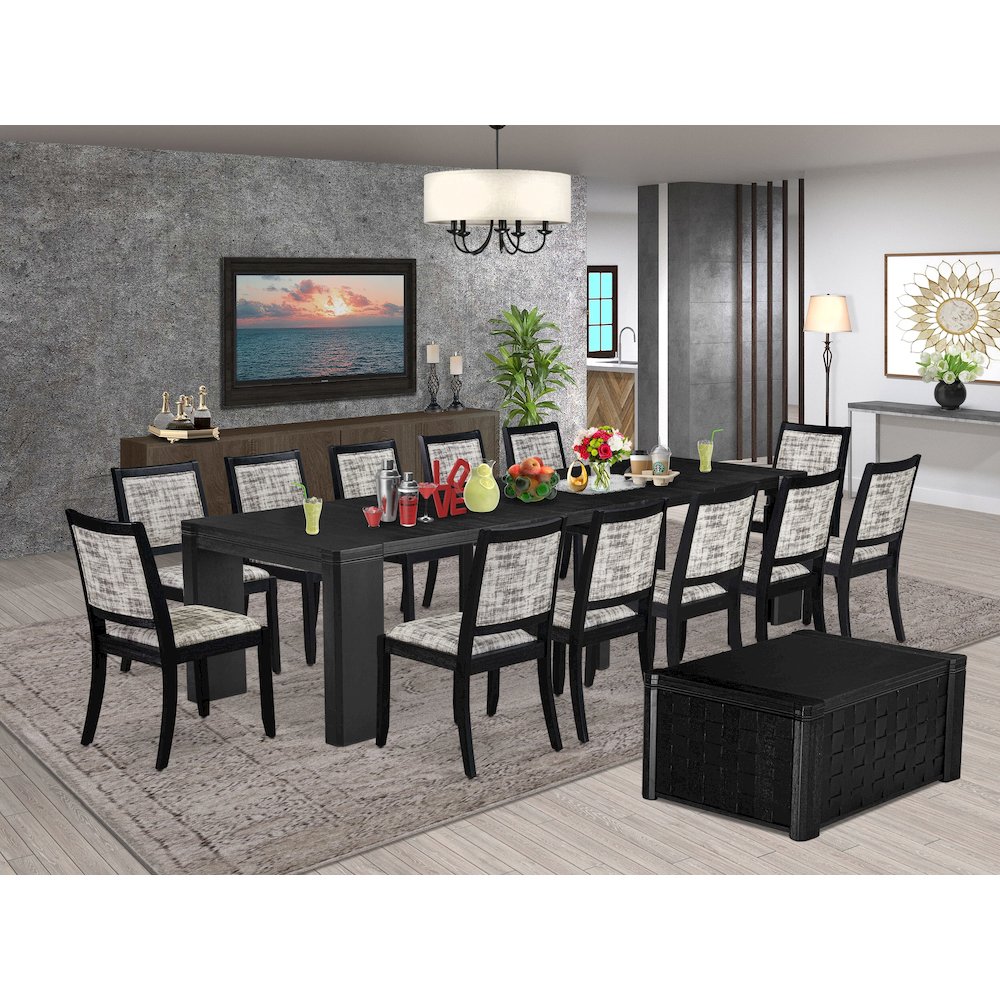 14-piece Dining Room Table Set a Rectangular Kitchen Table with a coffee Table