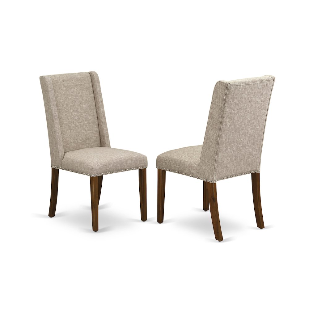 4 Light Tan Fabric Dining Chair