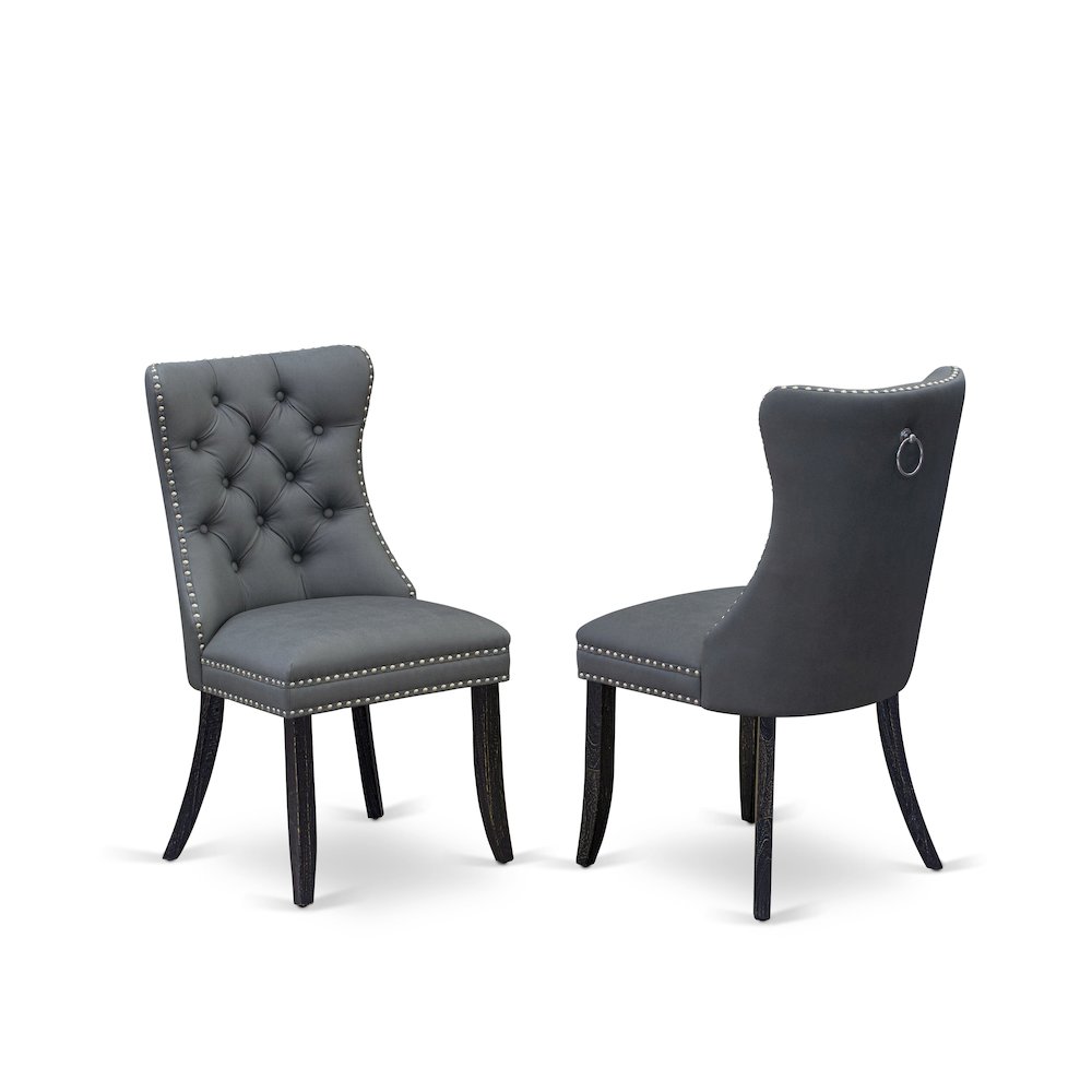 5-Piece Dining Room Set In Platinum Gray Color