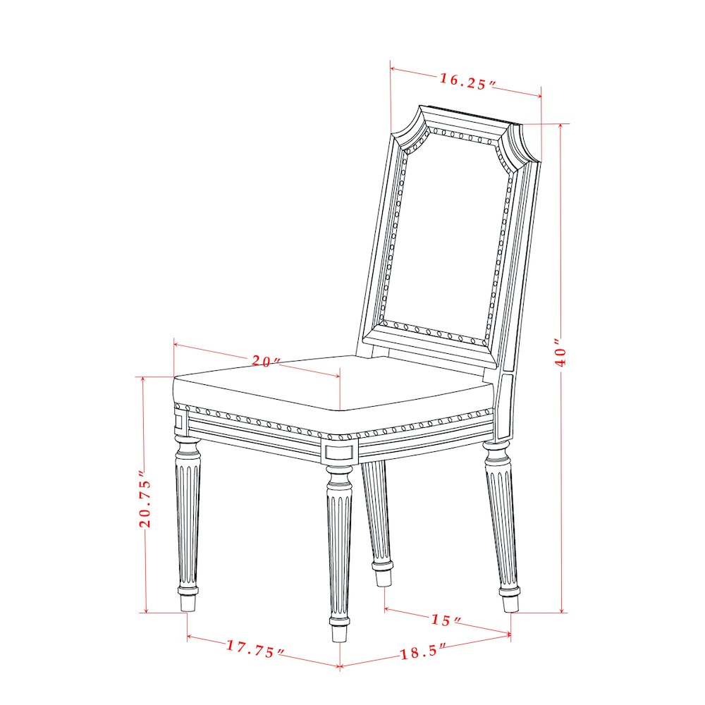 7 piece Dining Table Set of a Kitchen Table and 6 Dark Grey Dining room Chairs