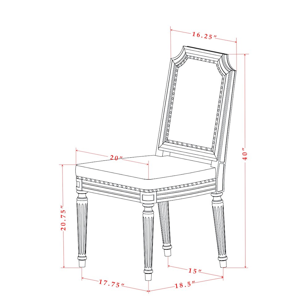7 piece Dining Table Set consists of a Dining Table and 6 Kitchen Chairs
