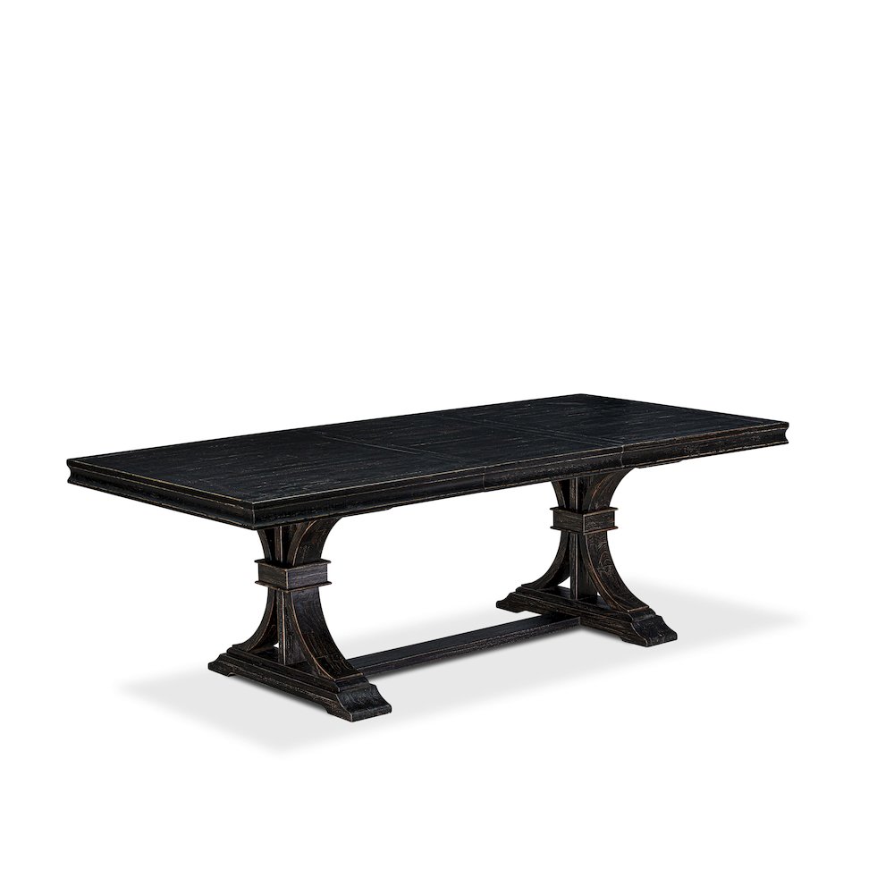 9 piece kitchen table set of a rectangular table and 8 dining chairs