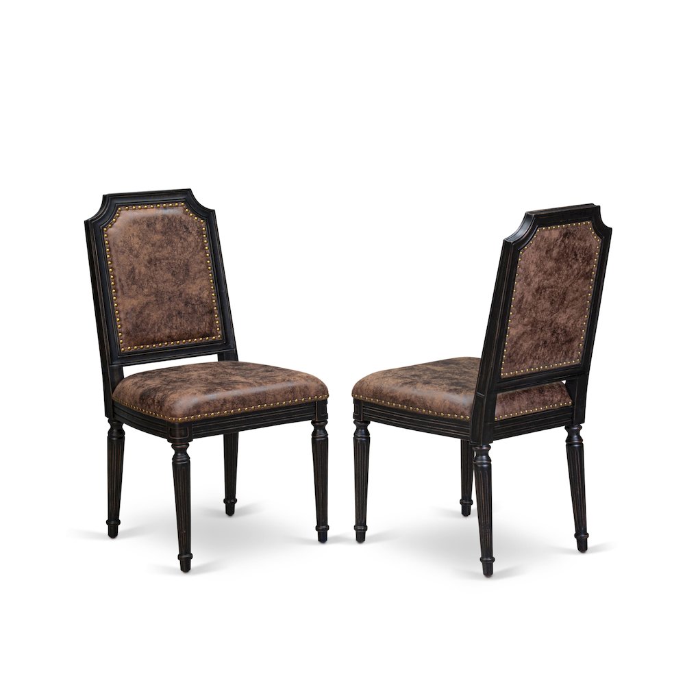 7 piece Kitchen Table Set includes a Dining Table and 6 PU Leather Dinner Chairs