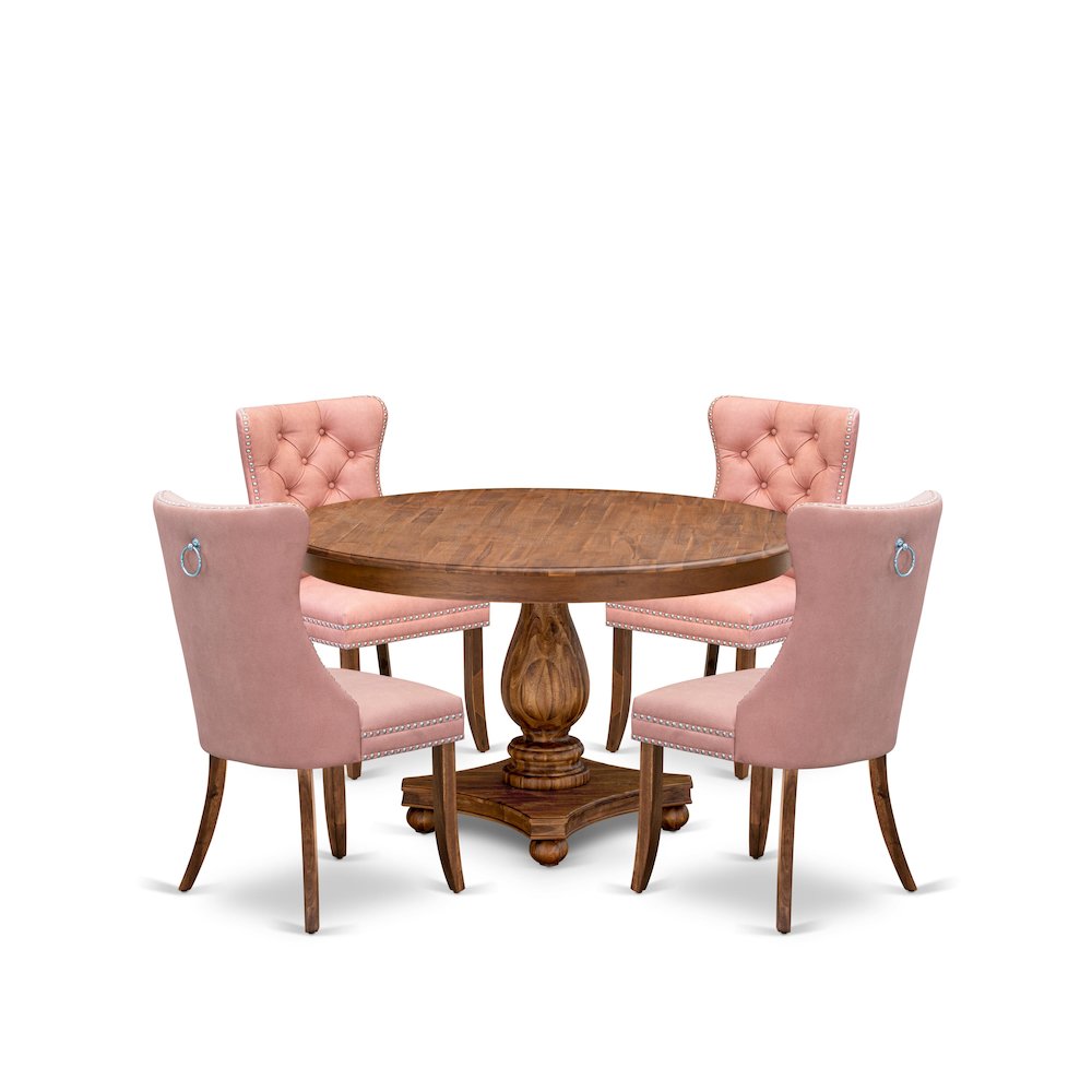 5-Pc Mid Century Dining Set Consist A Kitchen Table