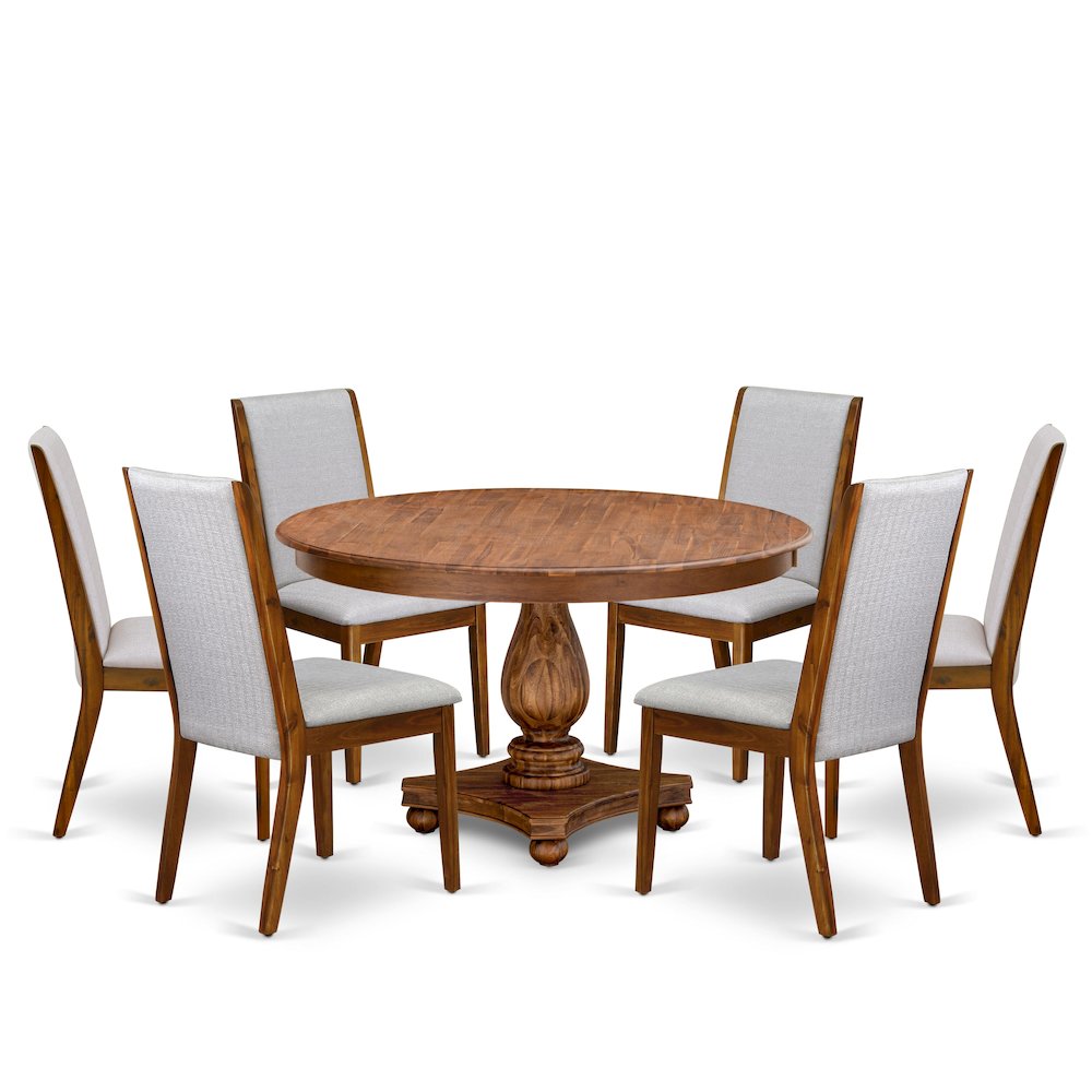 7-Piece Mid Century Modern Dining Table Set A Modern Table