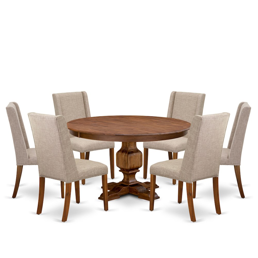 7-Pc Dining Set Of A Modern Kitchen Table