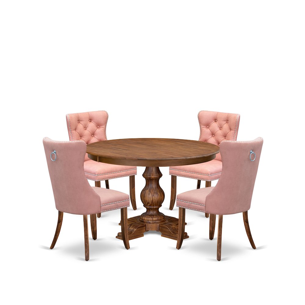 5-Pc Kitchen Dining Table Set Contain A Wood Table