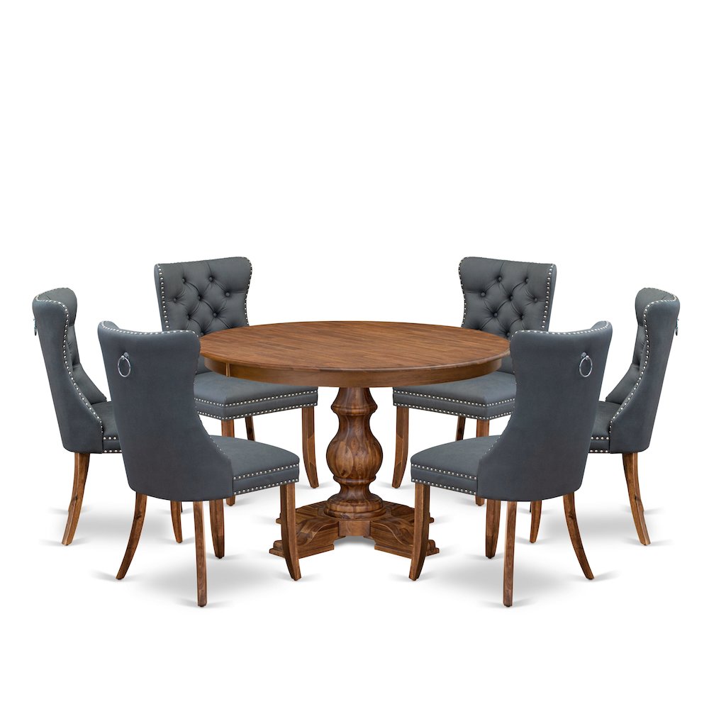 7-Piece Mid-Century Dining Table A Kitchen Table