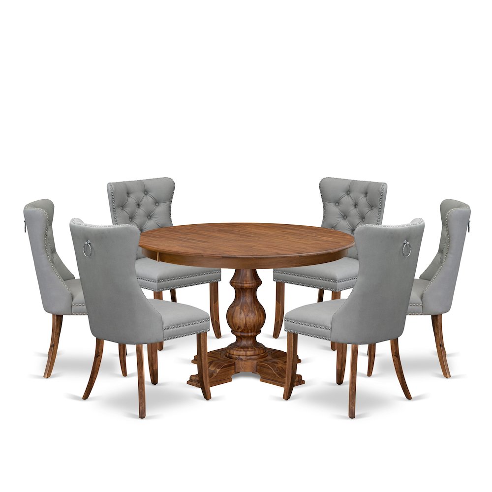 7-Pc Modern Dining Set Include A Modern Table