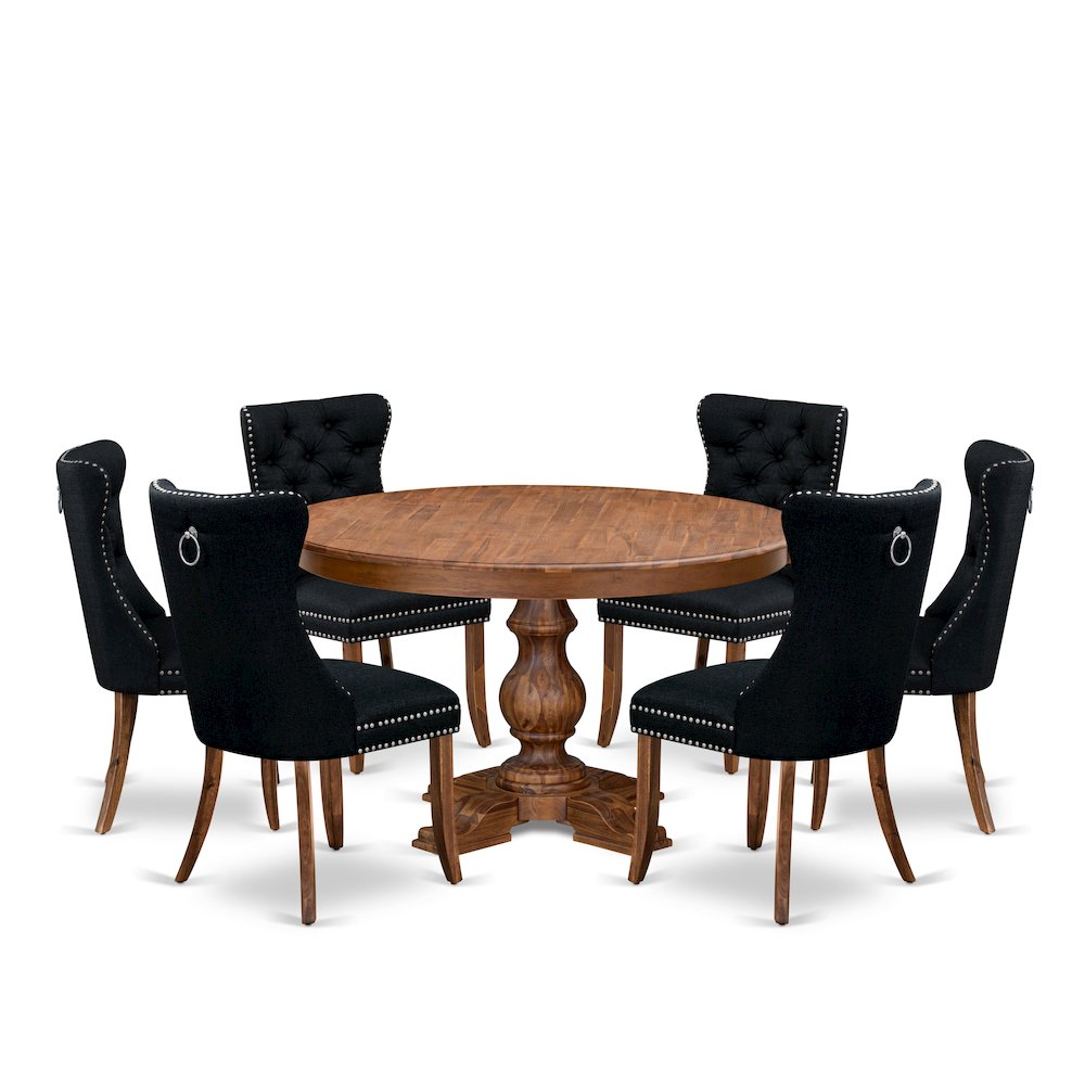 7-Piece Kitchen Set In Black Color