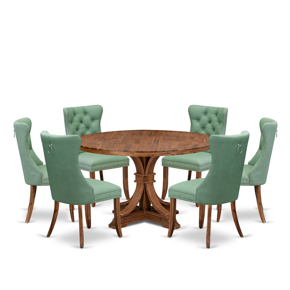 7-Pc Dining Set Contain A Dining Room Table