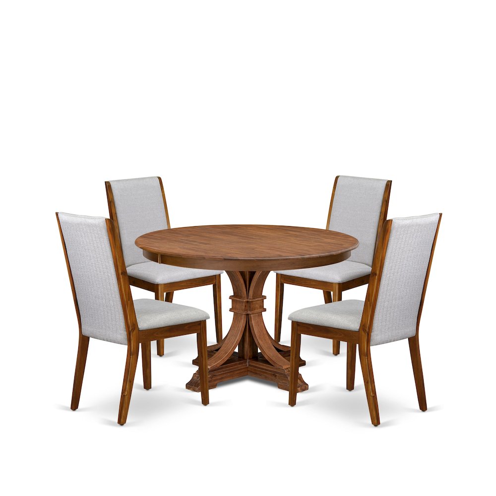 5-Piece Kitchen Table Set Of A Wooden Dining Table