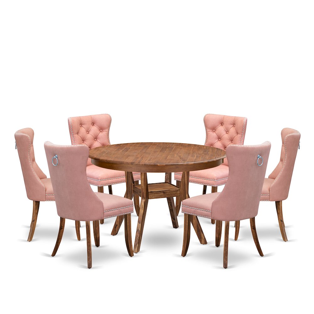 7-Pc Modern Dining Table Set Include A Modern Table