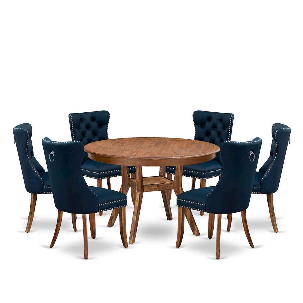 7-Piece Kitchen Set In Navy Blue Color