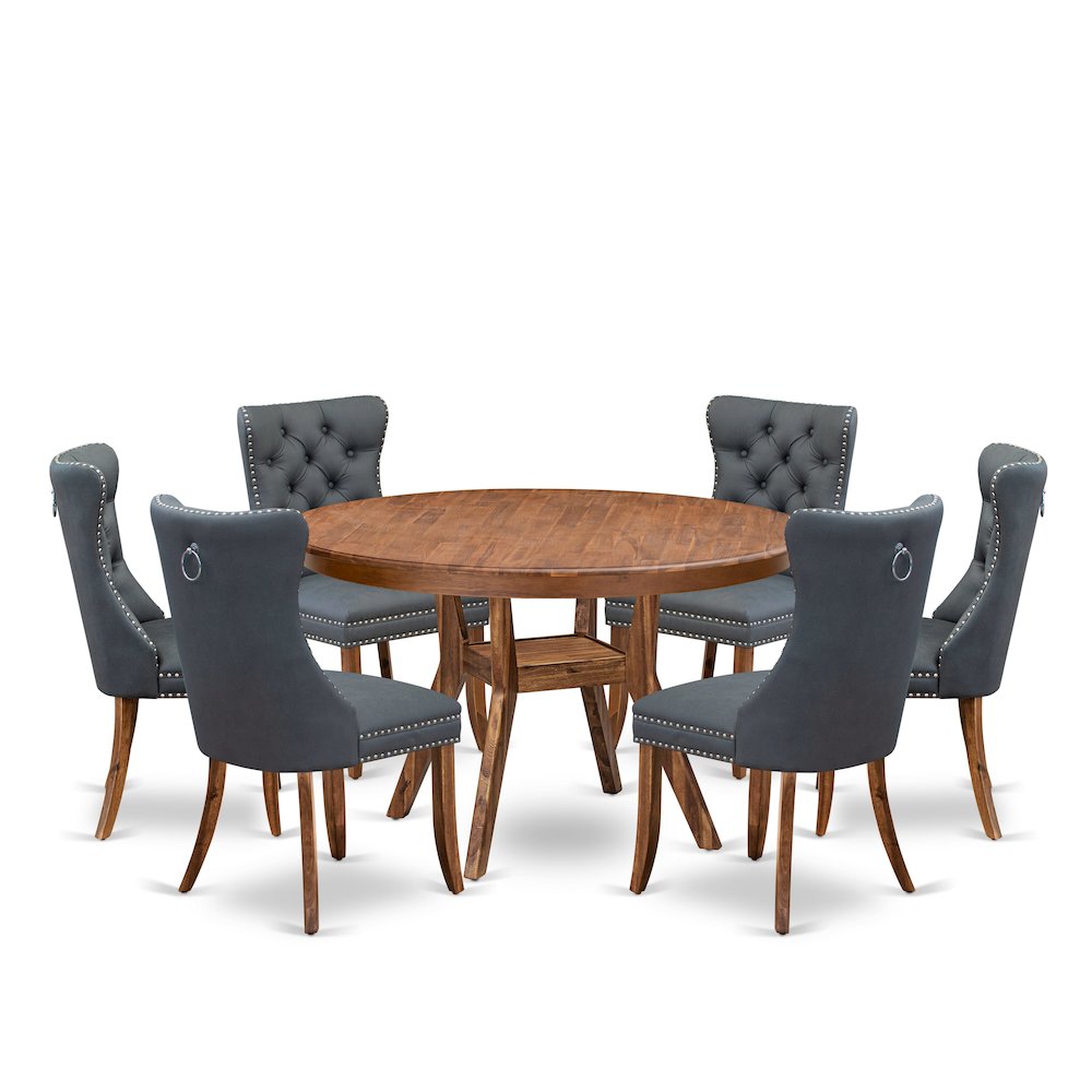 7-Piece Dining Table Set Of A Modern Dining Table