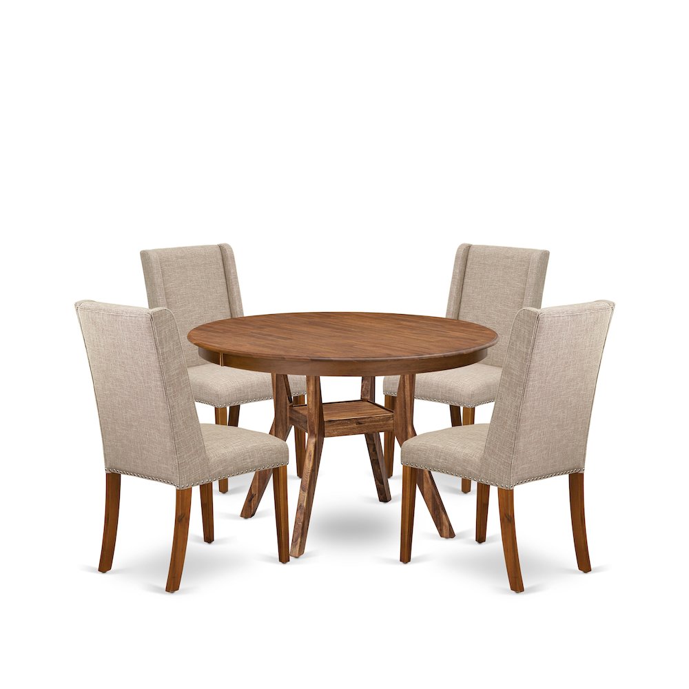5-Piece Kitchen Table Set A Wooden Dining Table