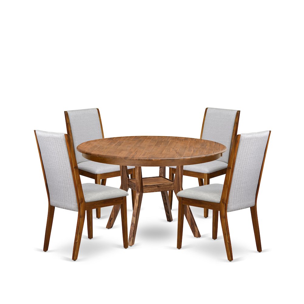 5-Piece Mid Century Dining Set Consist Of A Dining Table