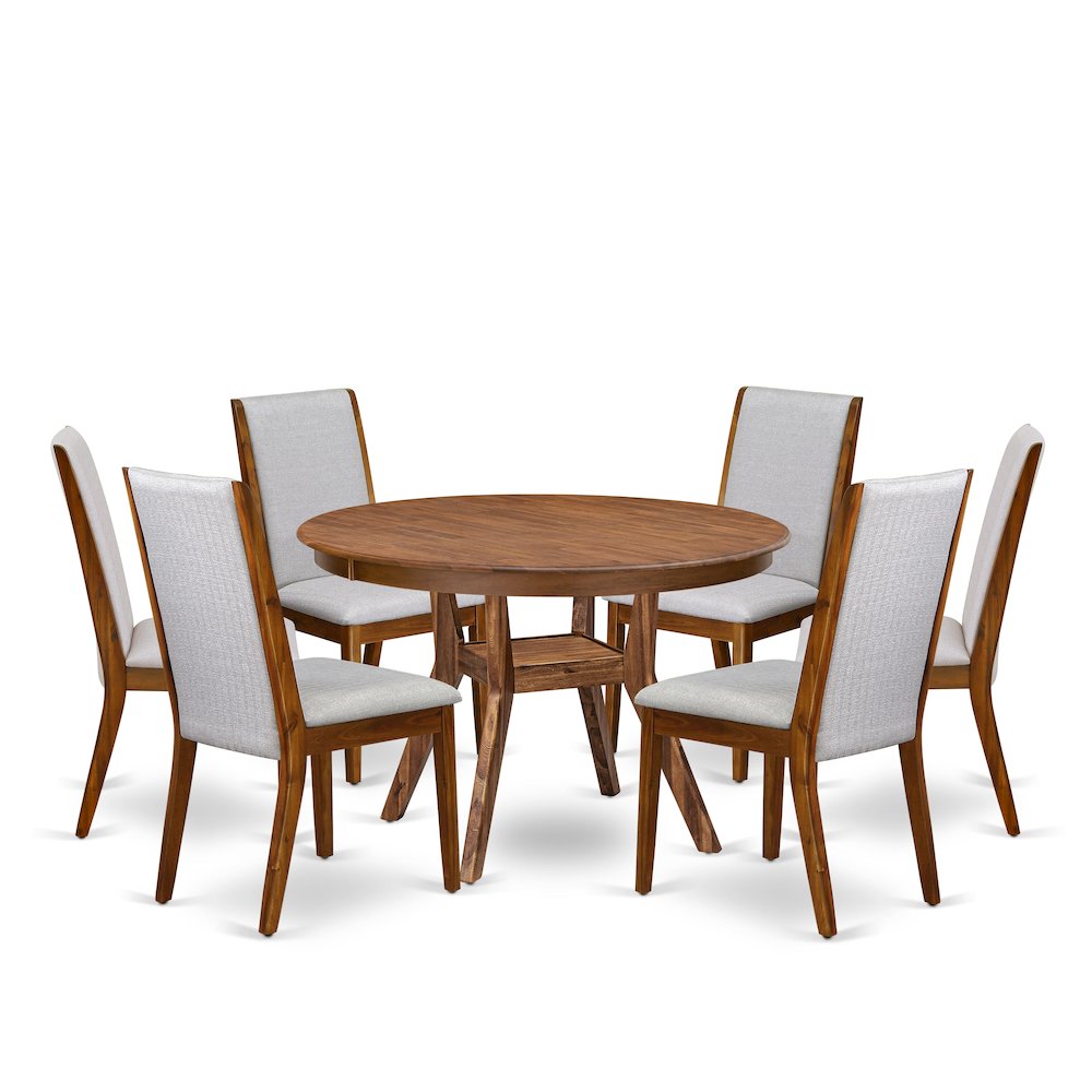 7-Piece Modern Dining Set Consist Of A Modern Table