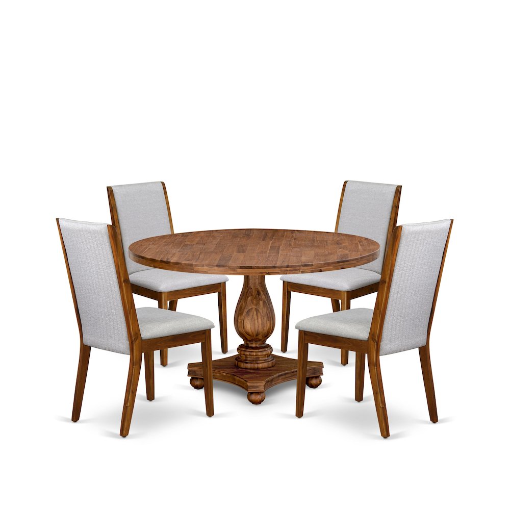 5-Piece Mid Century Dining Set A Table