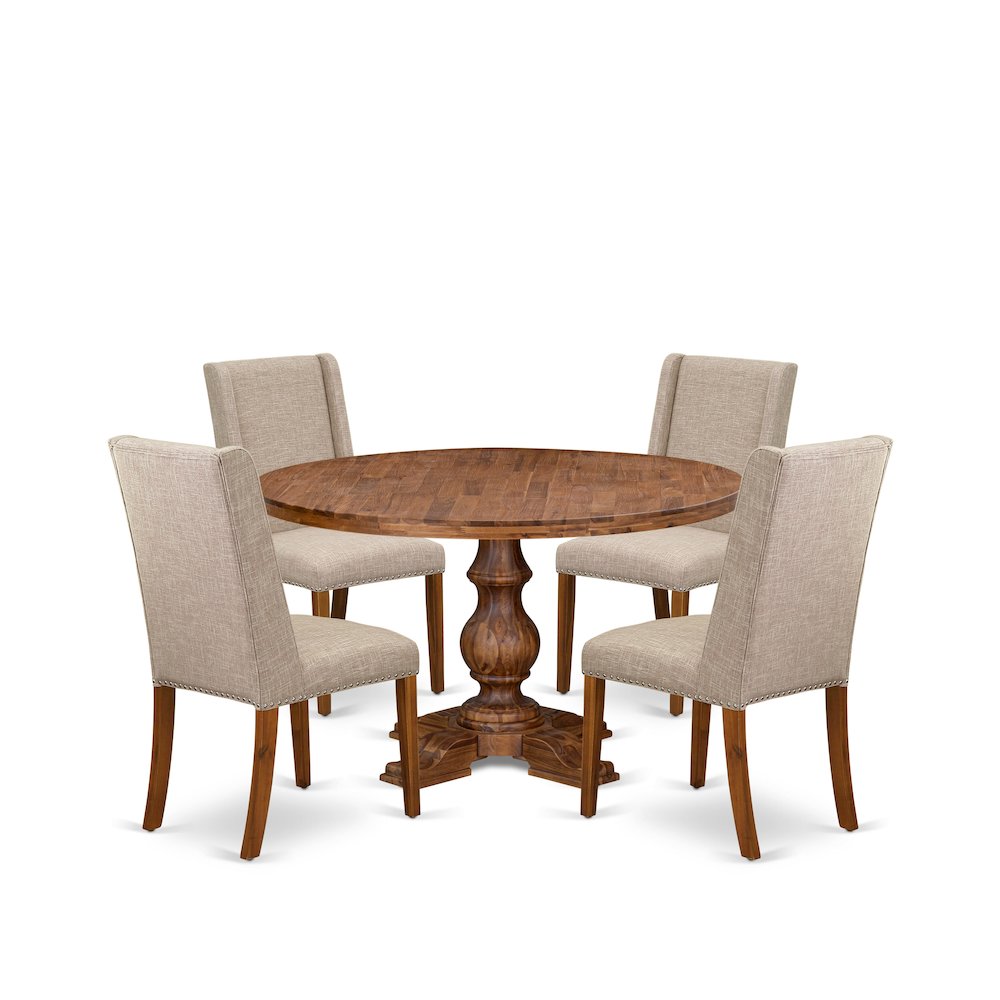 5-Pc Mid-Century Dining Set A Dining Room Table