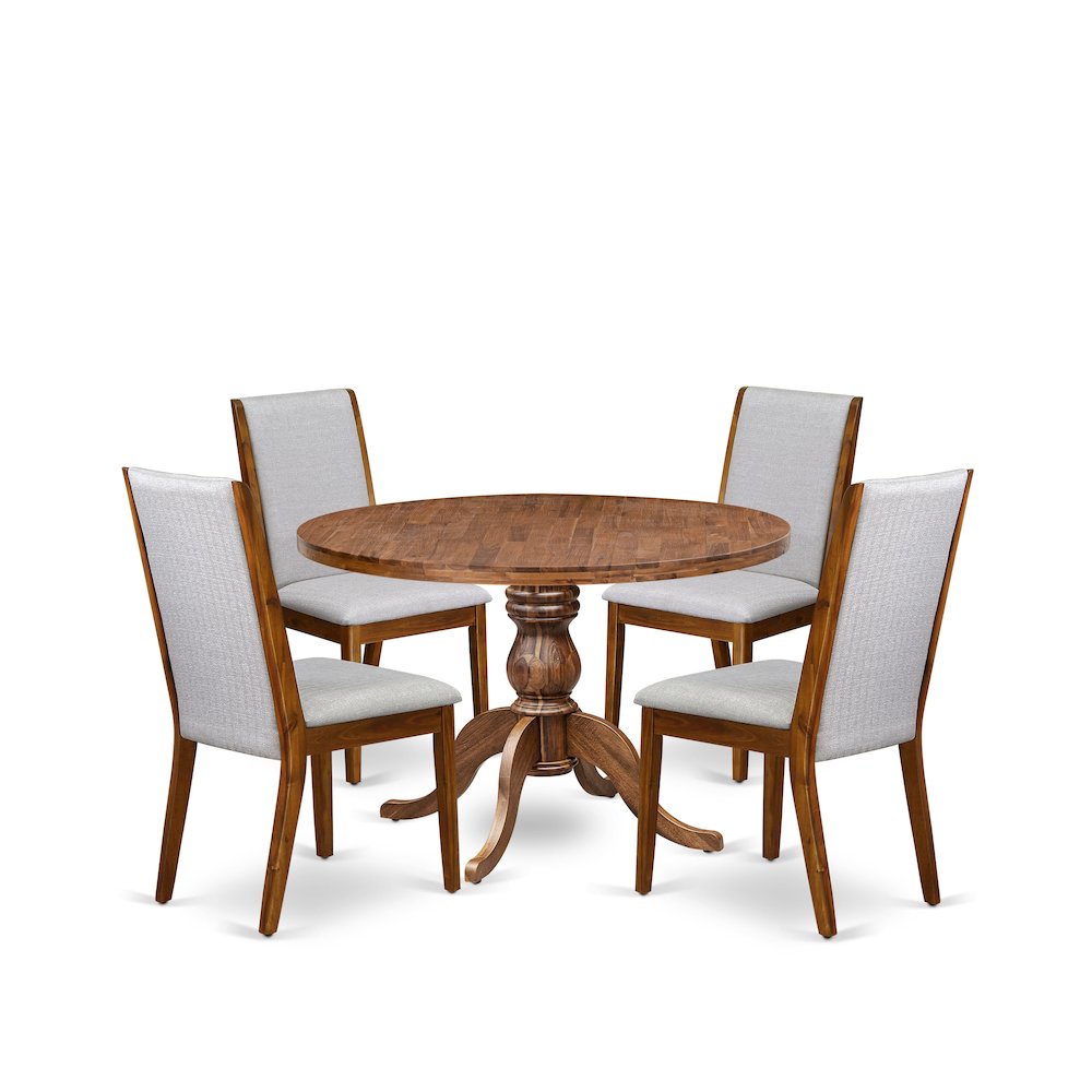 5-Pc Kitchen Table Set A Pedestal Dining Table