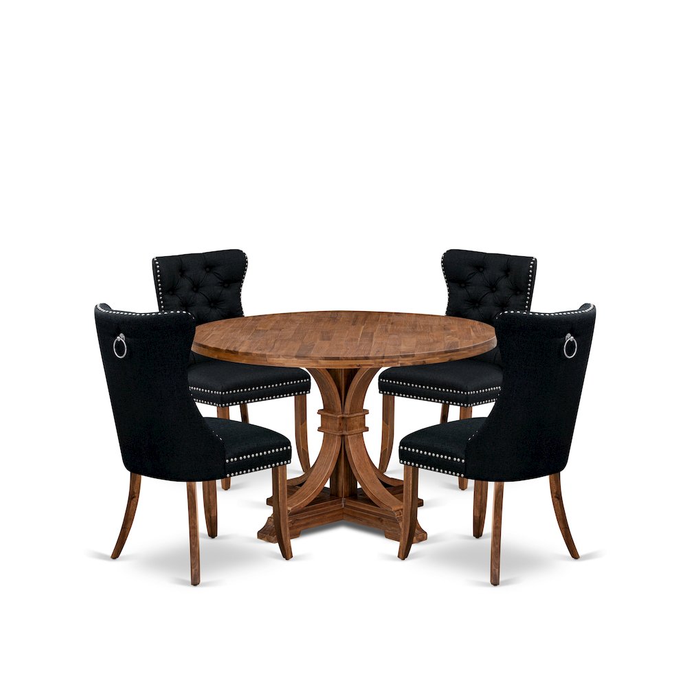 5-Piece Kitchen Set In Black Color
