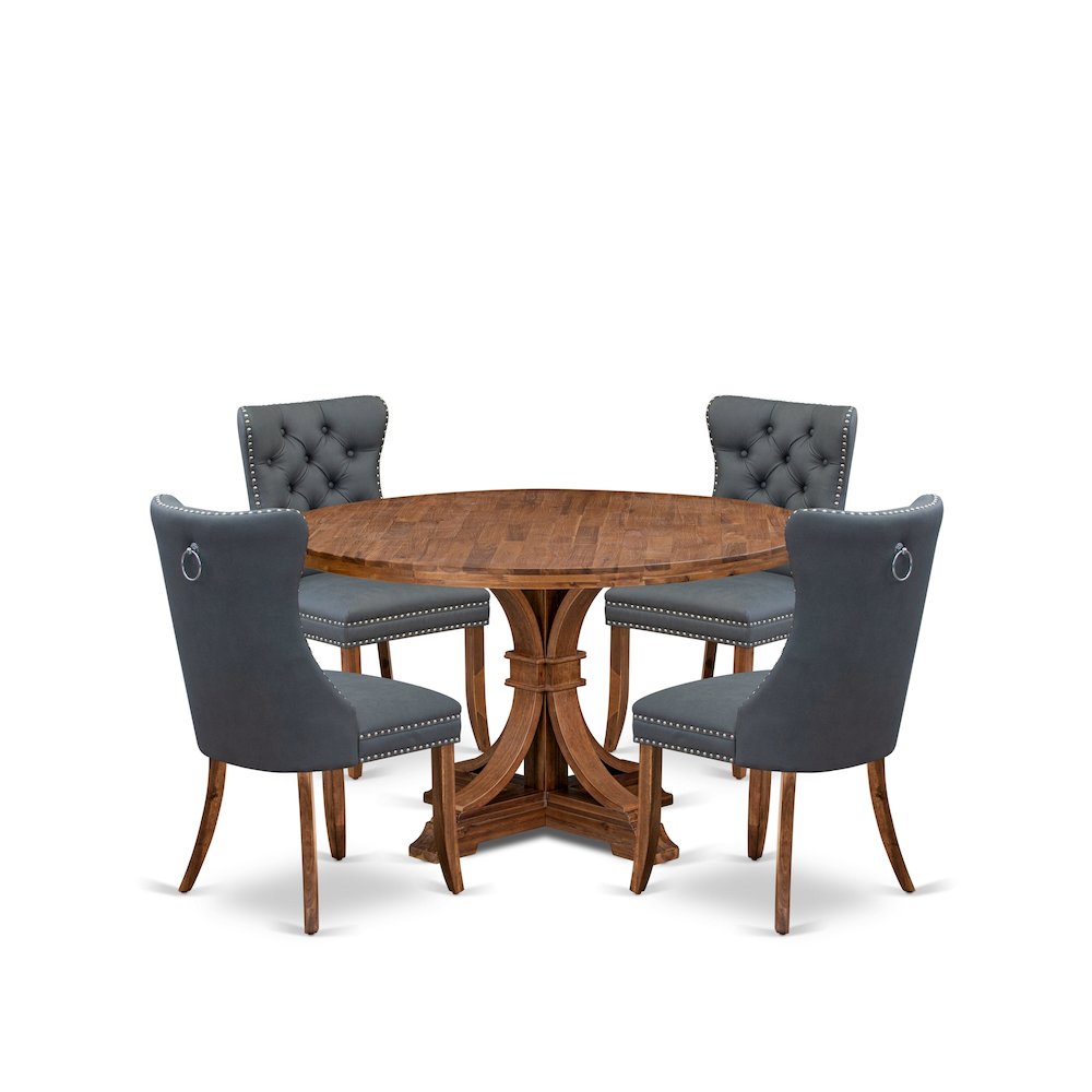 5-Piece Mid-Century Dining Table A Kitchen Table
