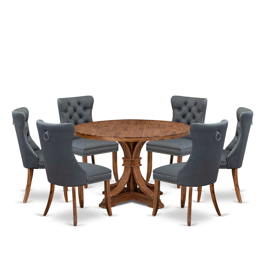 7-Piece Dining Table Set Of A Modern Dining Table