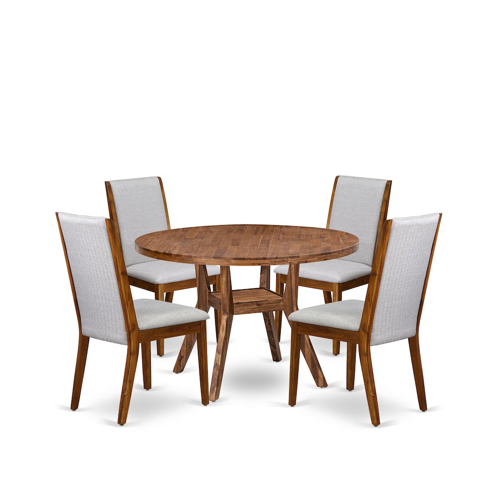 5-Pc Mid-Century Kitchen Set A Pedestal Table