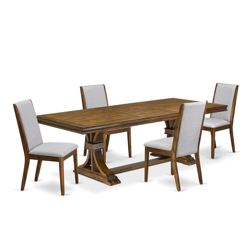 5 Pieces Dining Room set a Rectangular Dining Room Table and 4 Kitchen Chairs
