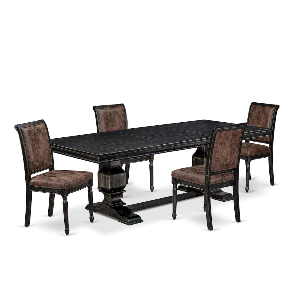 5 piece Kitchen Table Set a Modern Dining Table and 4 Dining Room Chairs