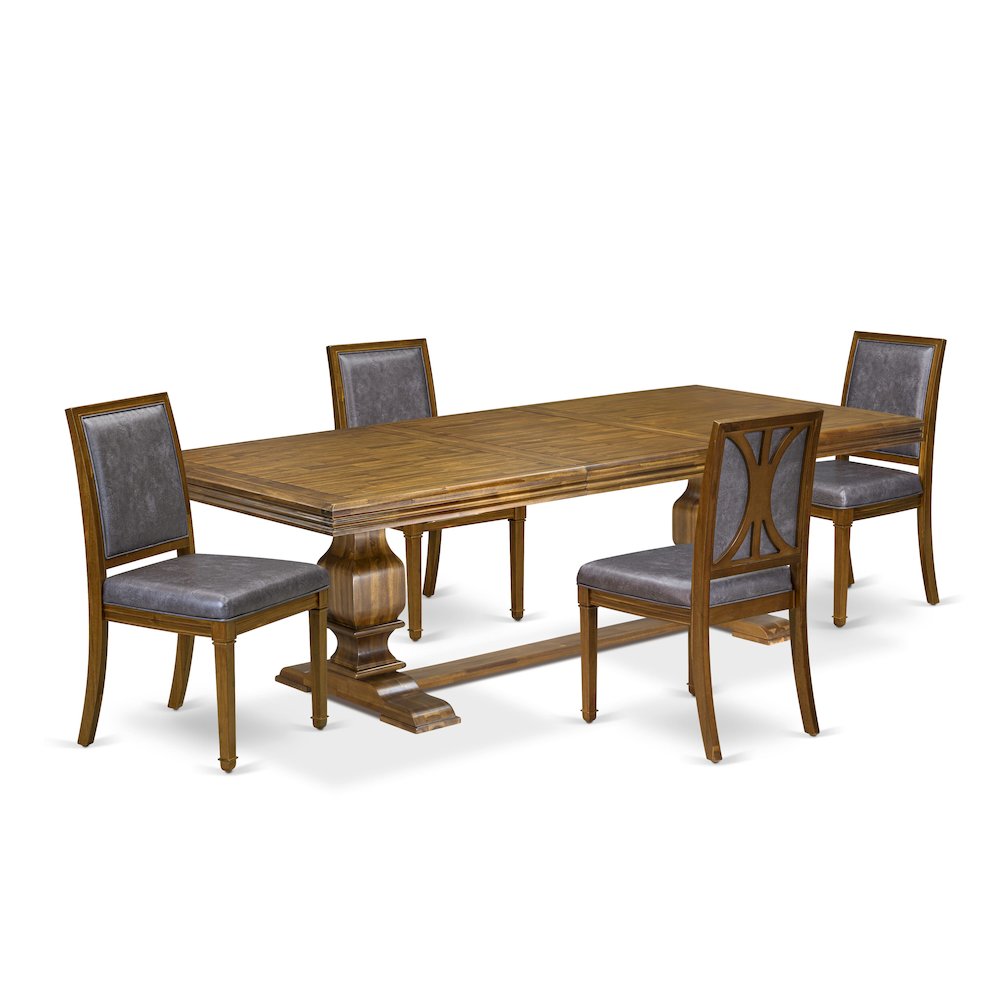 5 piece Dining Table Set includes a Modern Dining Table and 4 Kitchen Chairs