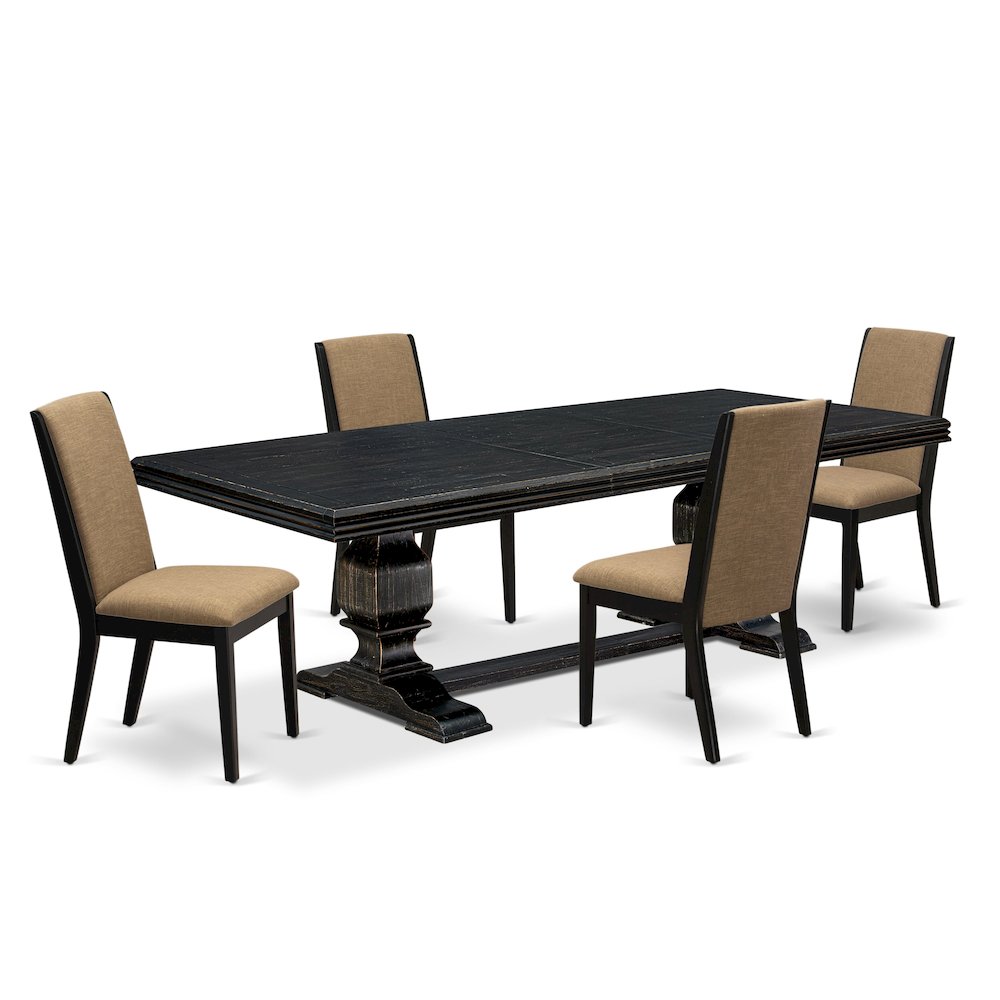 5 Pieces Dining Room Set of a Kitchen Table and 4 Dining Room Chairs