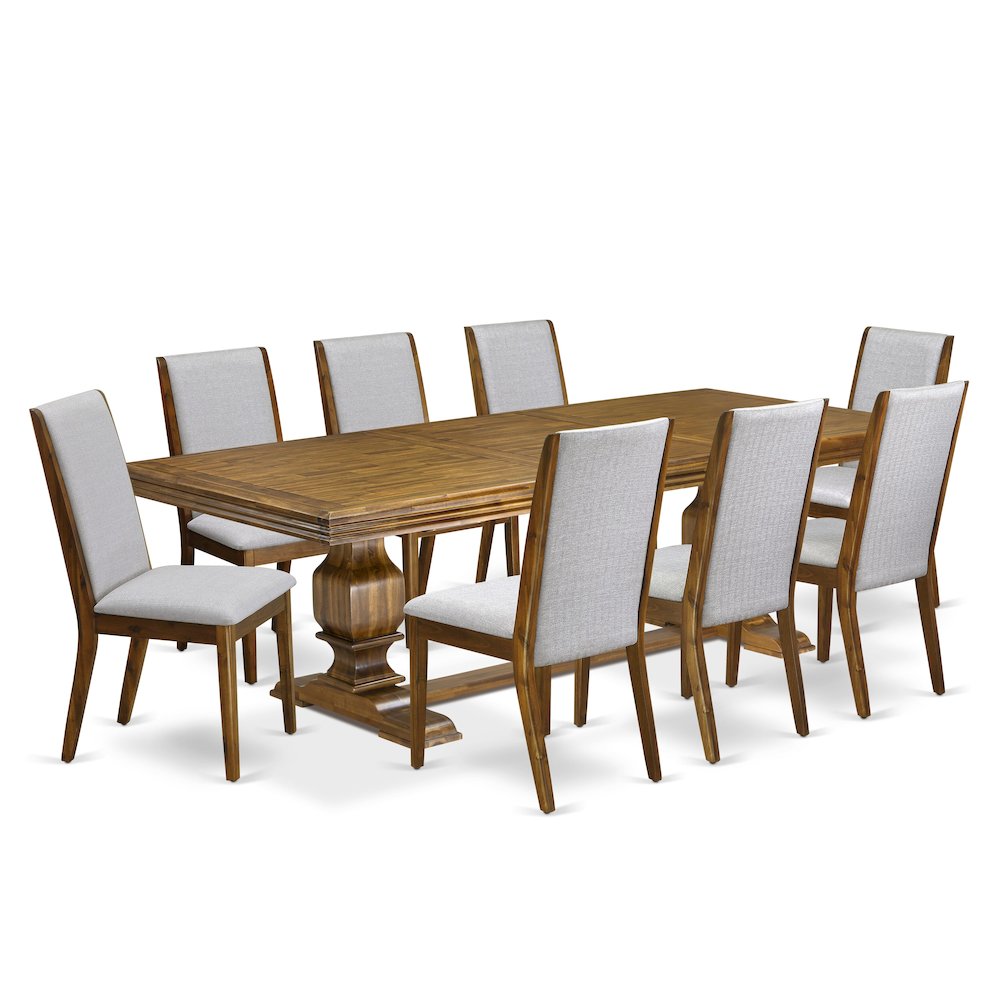 9 Pieces Dining table set of a Kitchen Table and 8 Dining Room Chairs