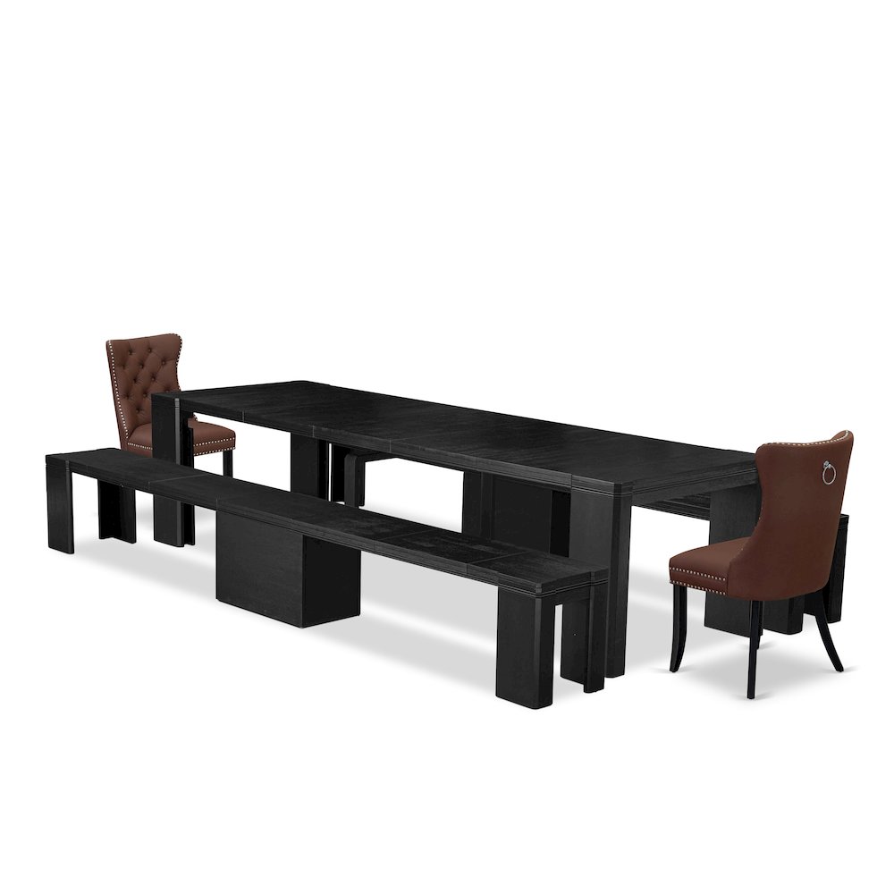 5-piece Dining Room Table Set a Rectangular Kitchen Table