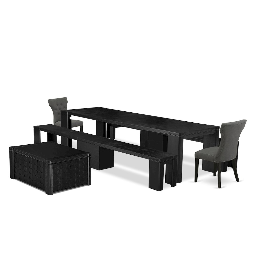 6-piece Dining Room Table Set a Rectangular Kitchen Table
