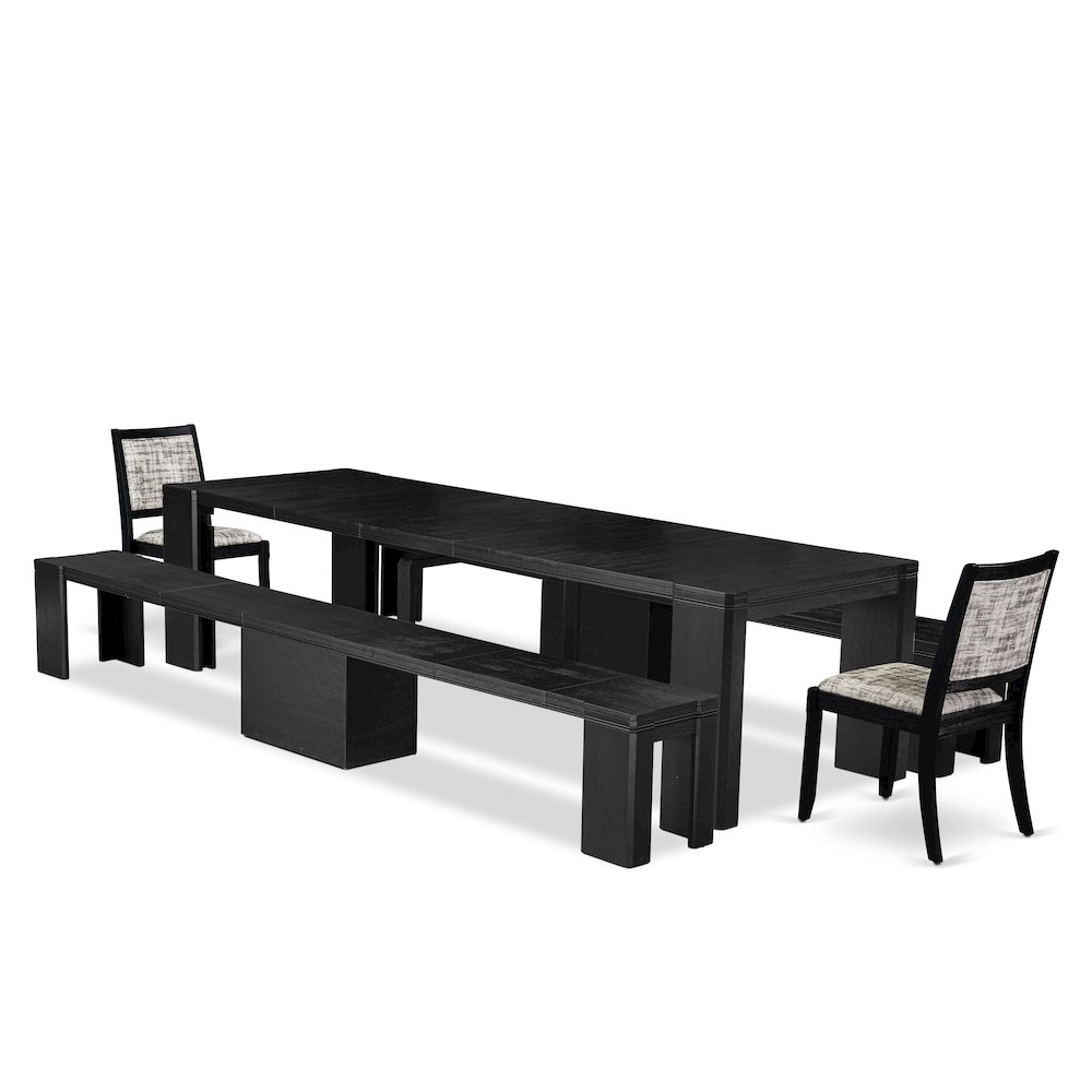 5-piece Dining Room Table Set a Rectangular Kitchen Table