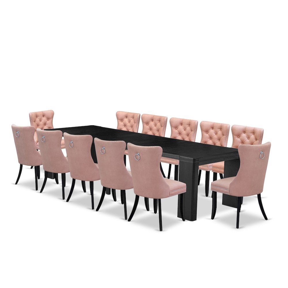 13-piece Modern Dining Room Table Set a Rectangular Kitchen Table