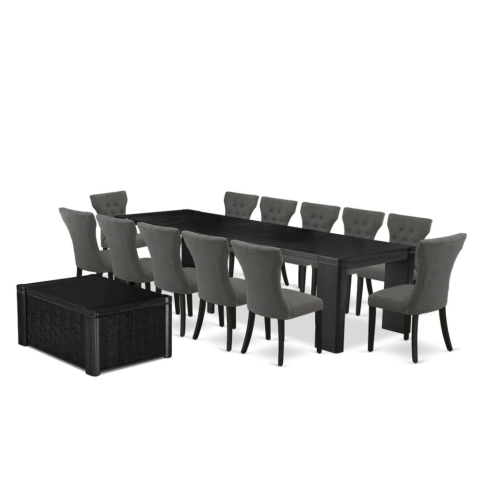 14-piece Dining Room Table Set a Rectangular Kitchen Table with a coffee Table