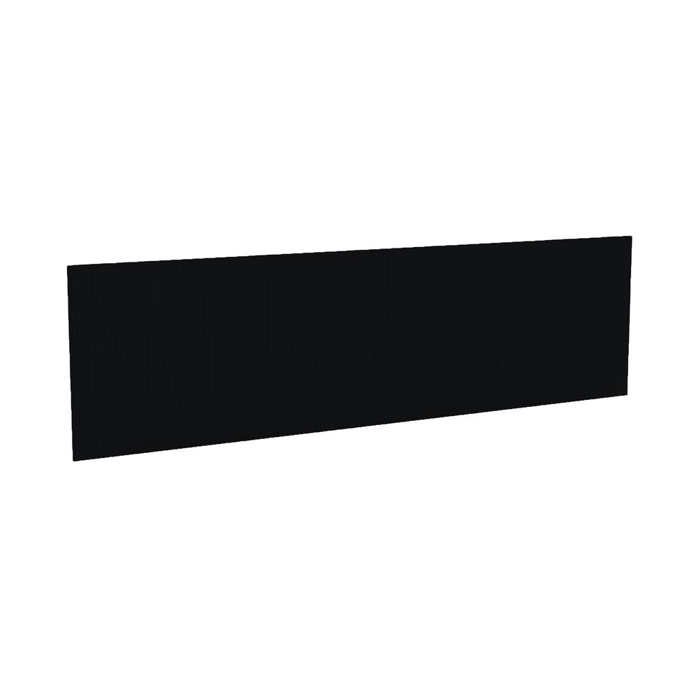 Mayline Aberdeen Fabric Tack Panel – 0.5″ x 69.6″ x 19.3″ – Fluted Edge – Material: Particleboard – Finish: Black