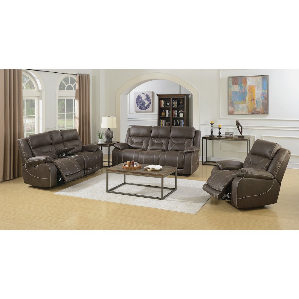 Aria Pwr- Pwr Recliner Sofa Brown
