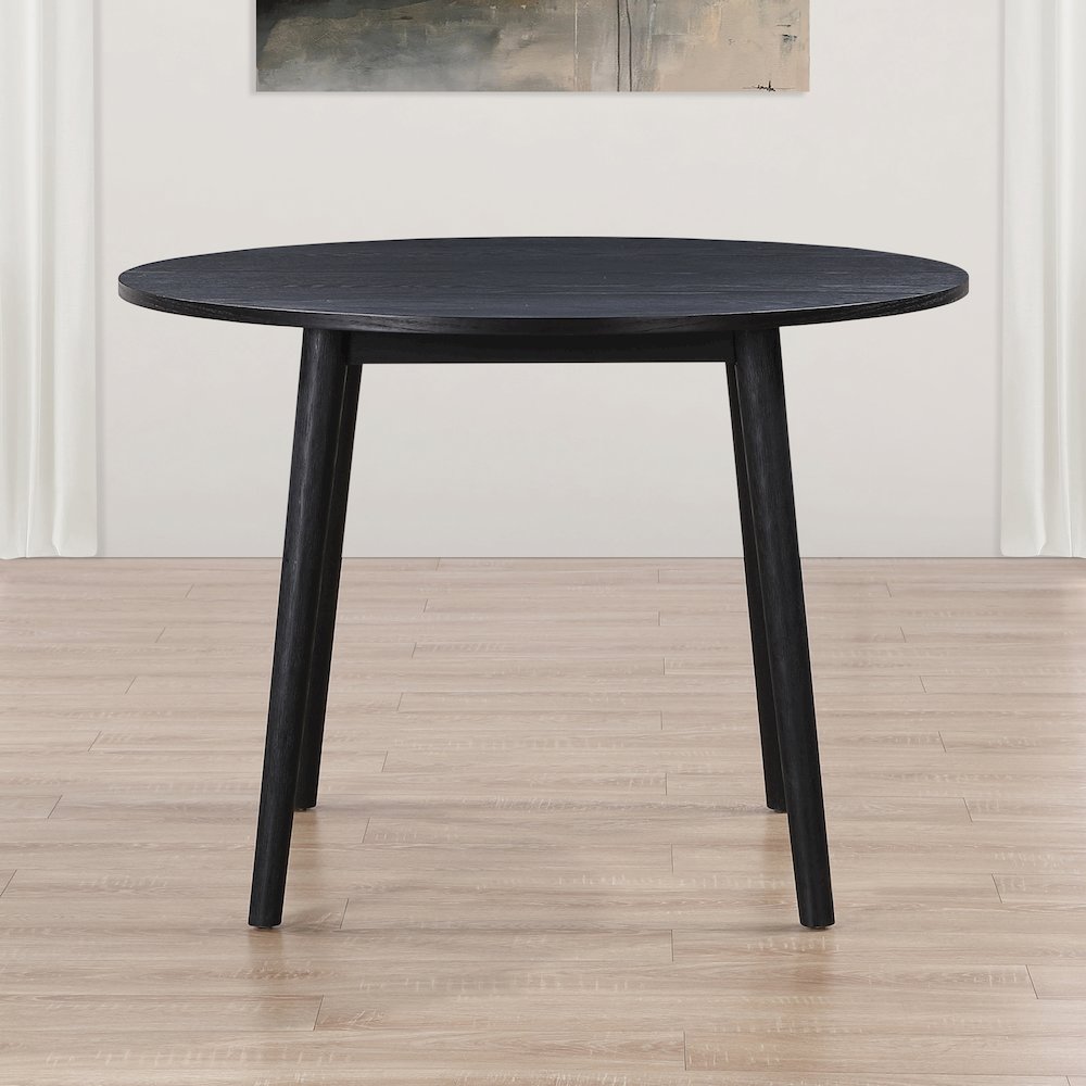 Willow Black Round Table