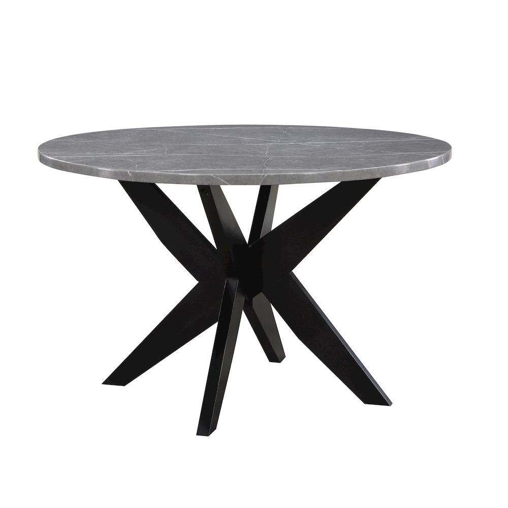 Amy 48-inch Round Faux-Marble Dining Table