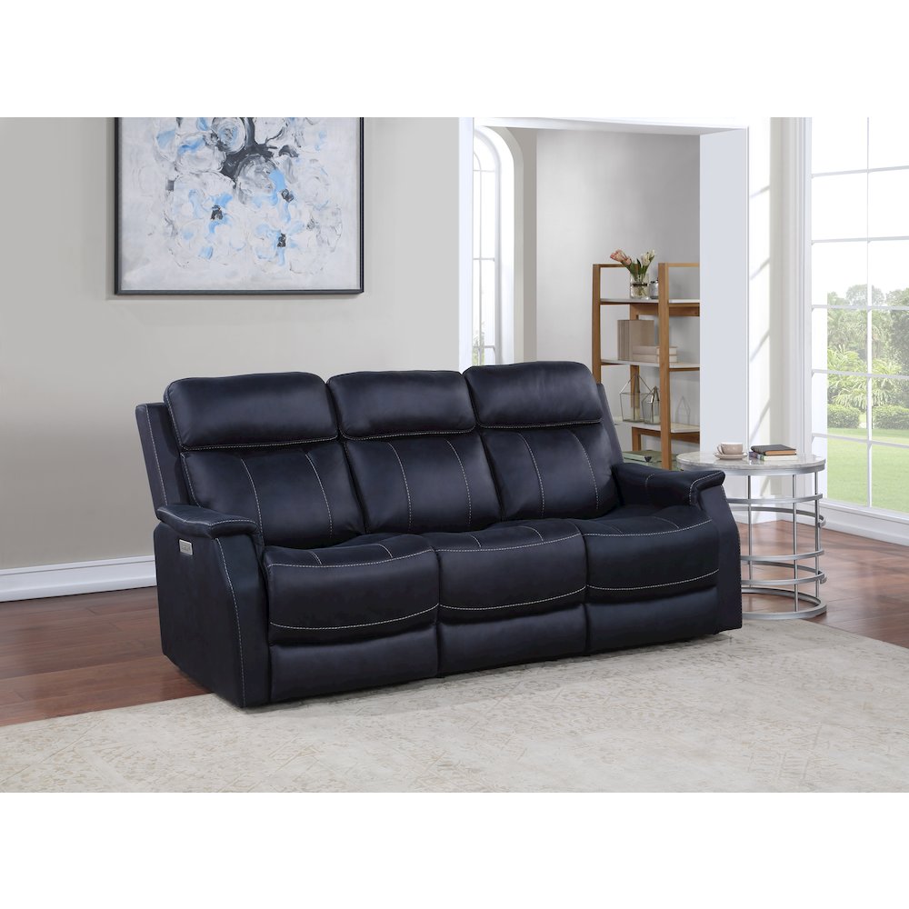 Valencia Dual Power Reclining Console Loveseat – Ocean
