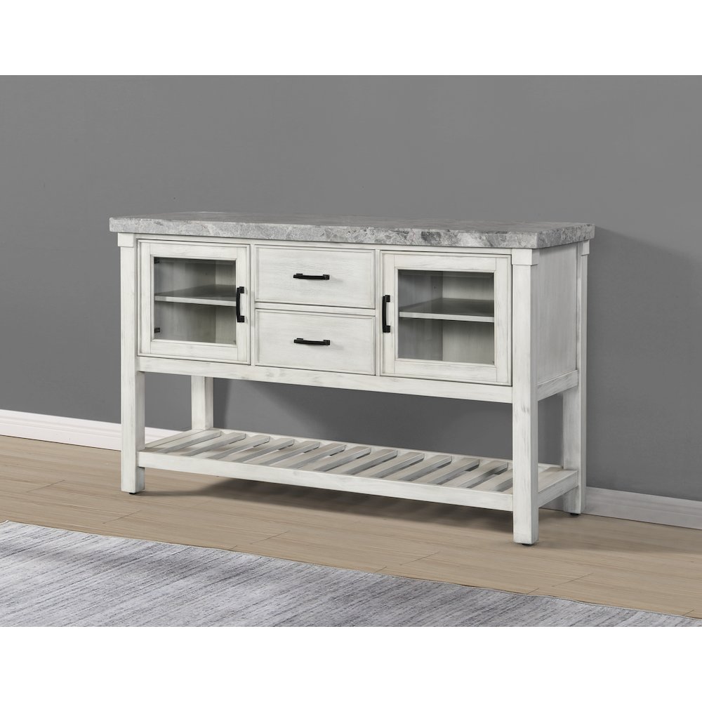 Canova Gray Marble Top Server