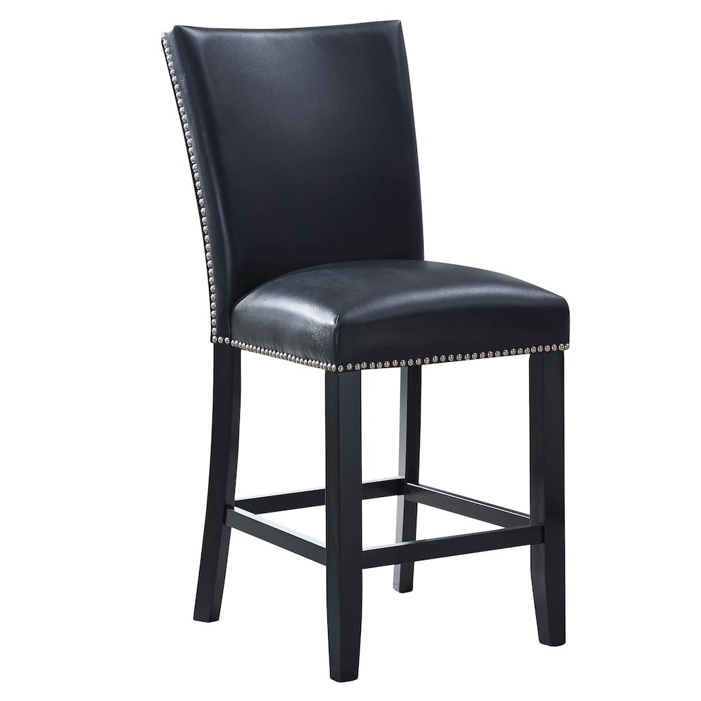 Camila 5PC Rectangle Counter Set Black Chair