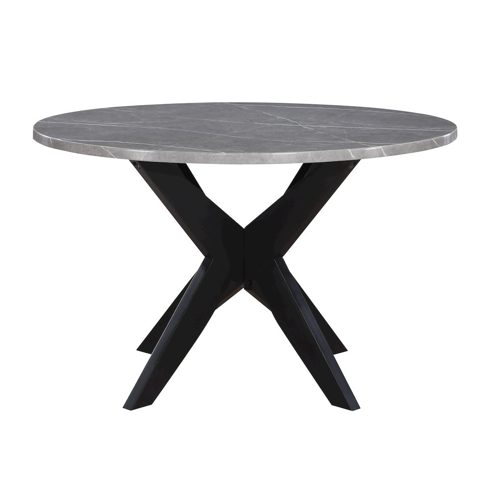 Amy 48-inch Round Faux-Marble Dining Table