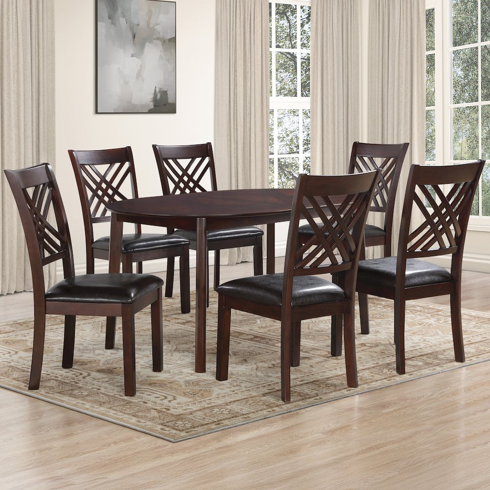 Adrian Oval Table – 7pcs Set (T+6S)
