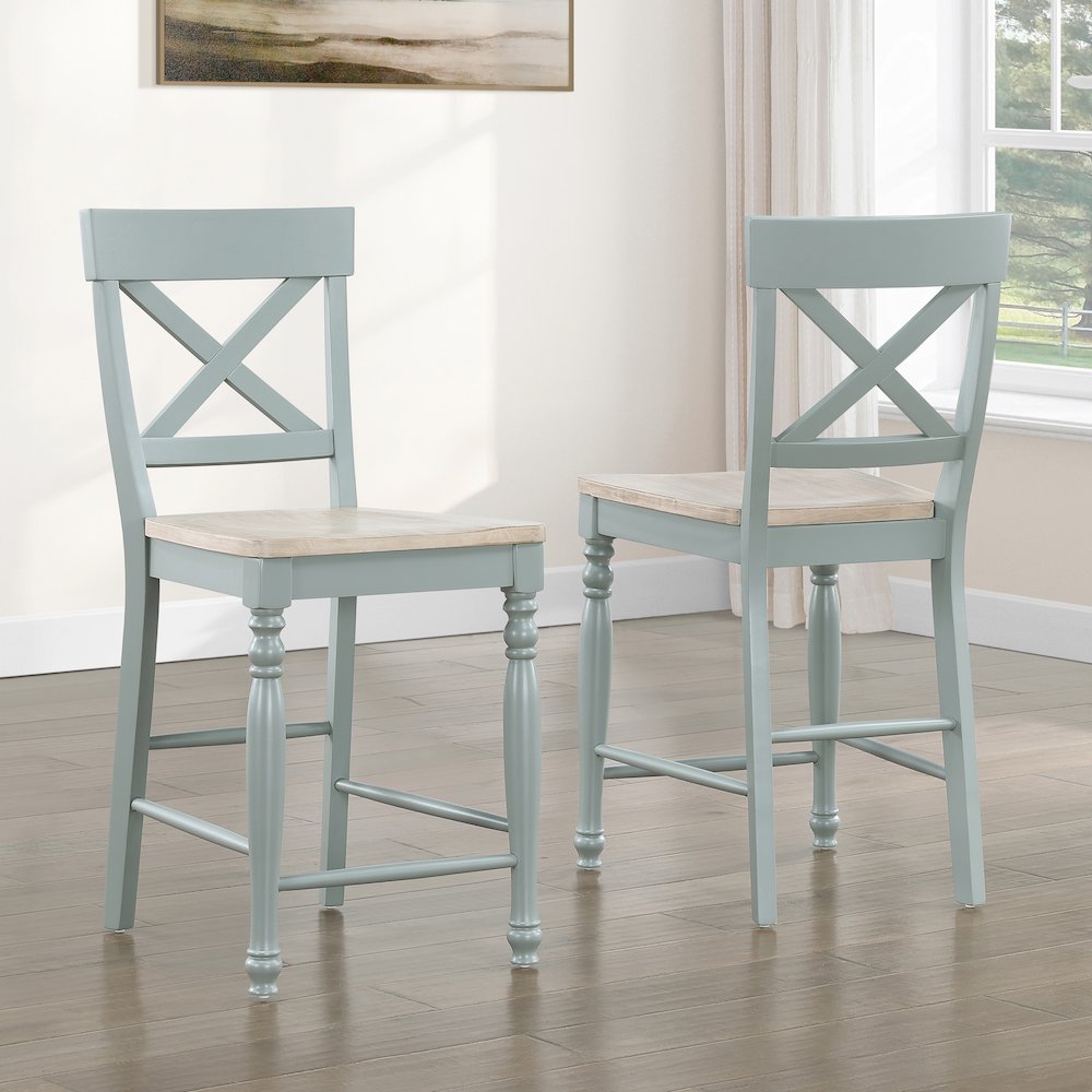 Darcy Green Counter Chair